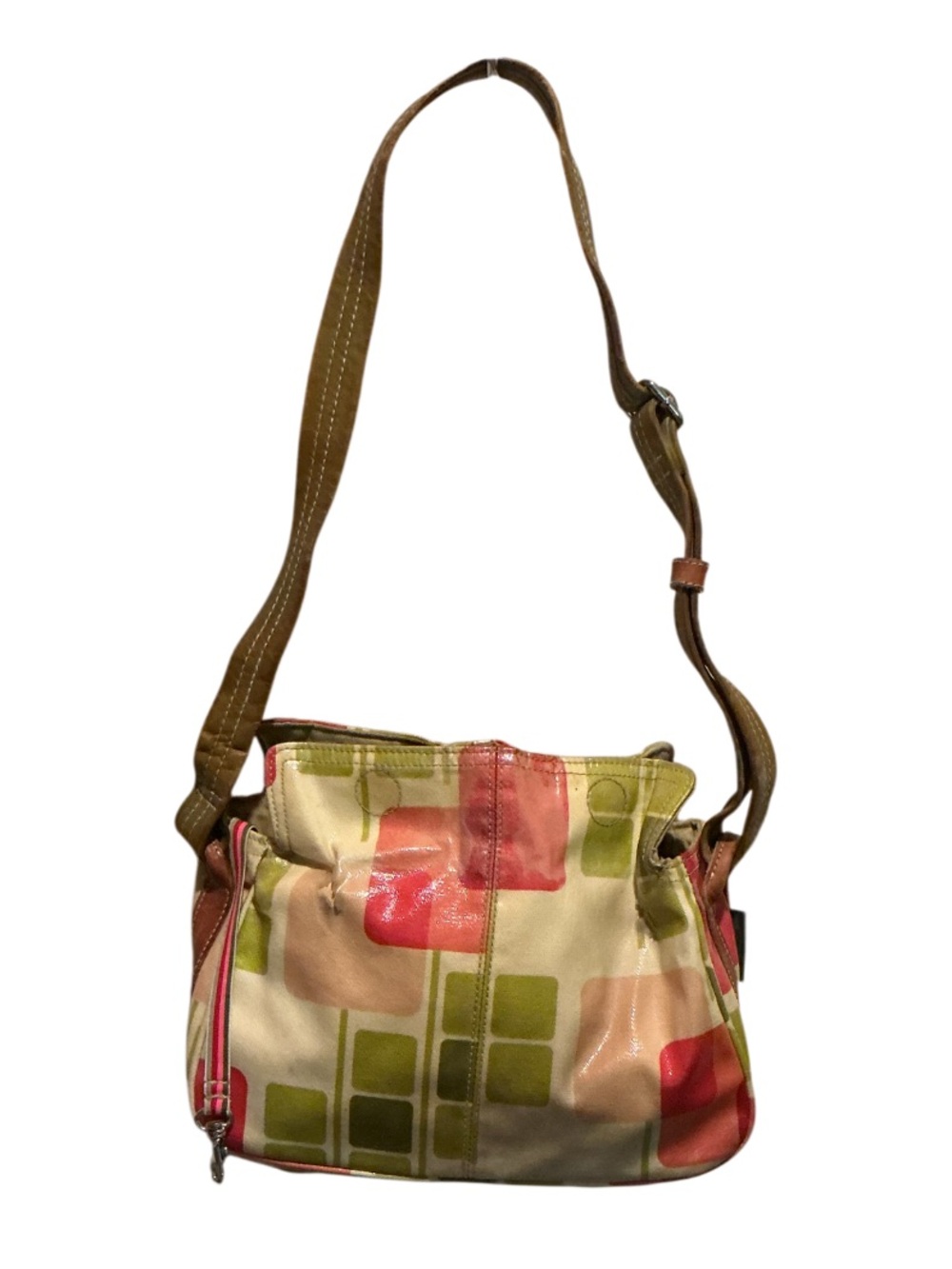 ORLA KIELY Coated Canvas Small Shoulder Bag w/ Adjustment Straps